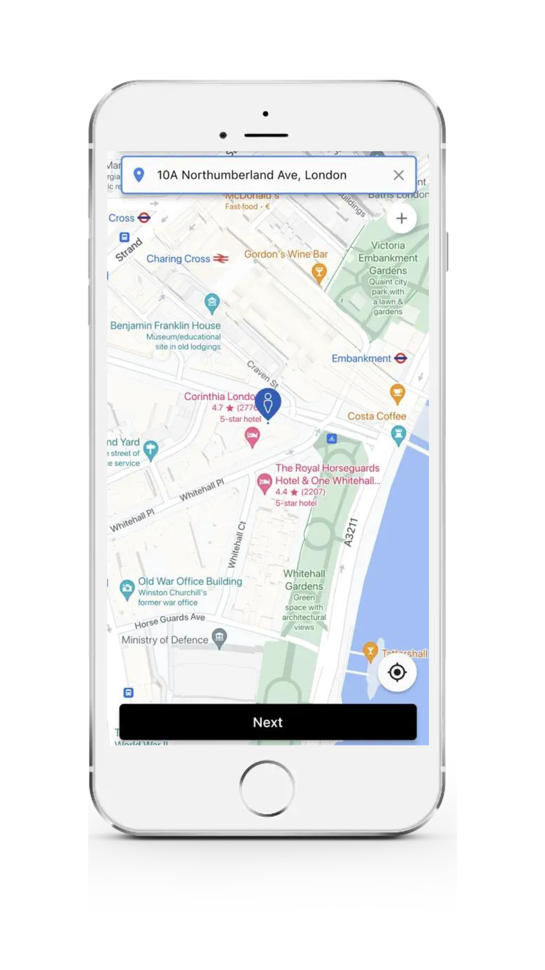 taxi app map 1