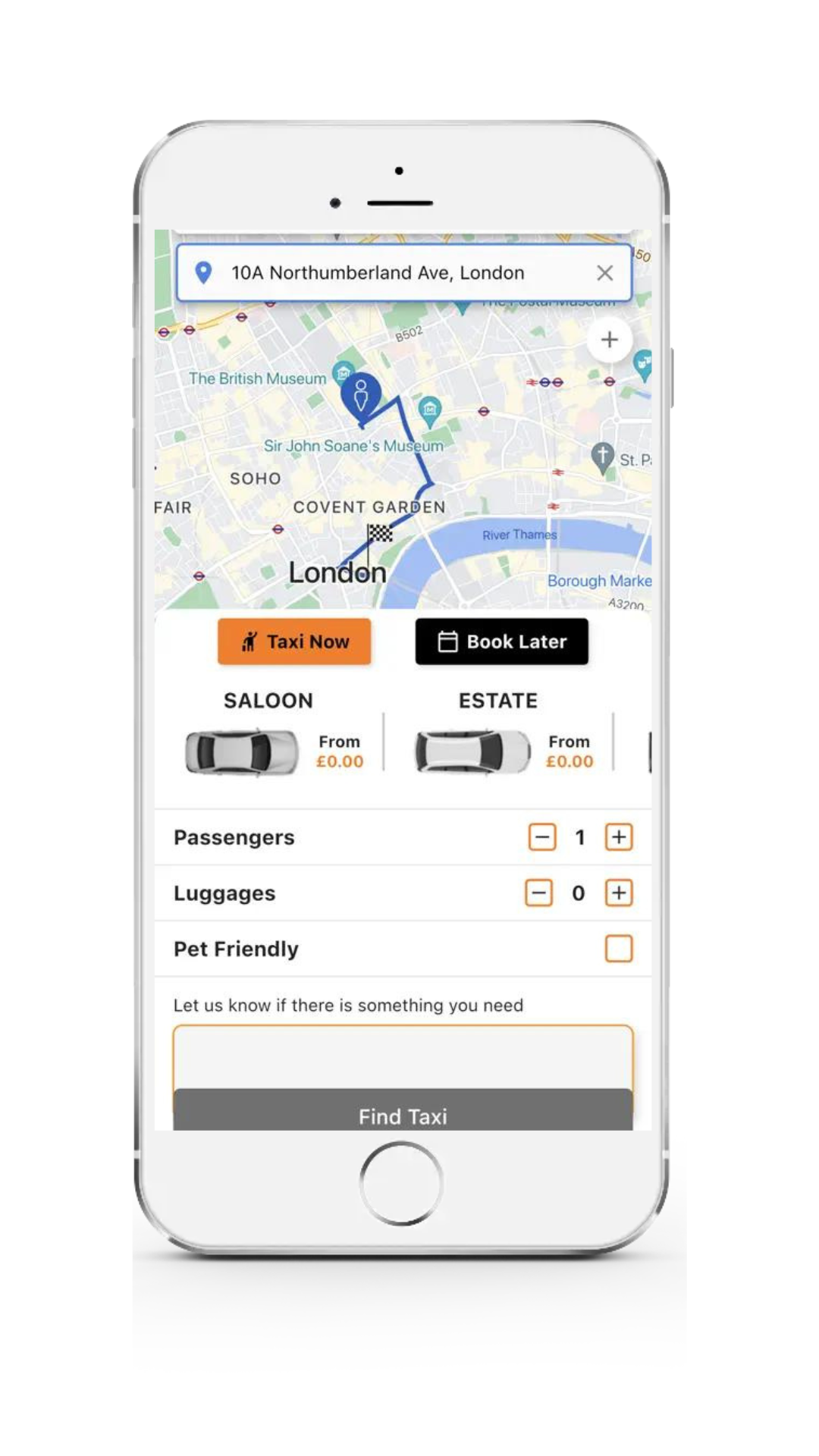 taxi app map 2